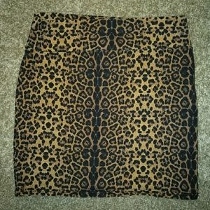 Cotton on mini cheetah skirt